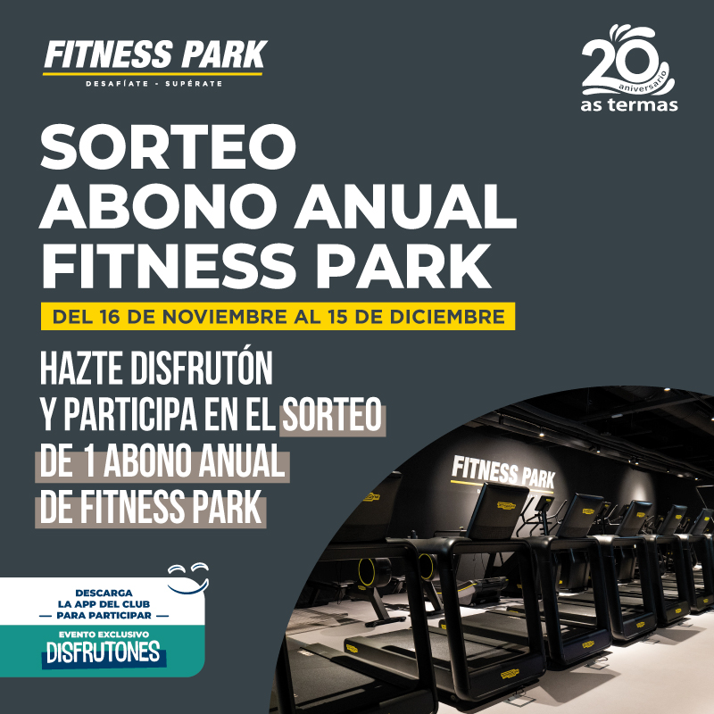 Sorteamos un abono anual para Fitness Park