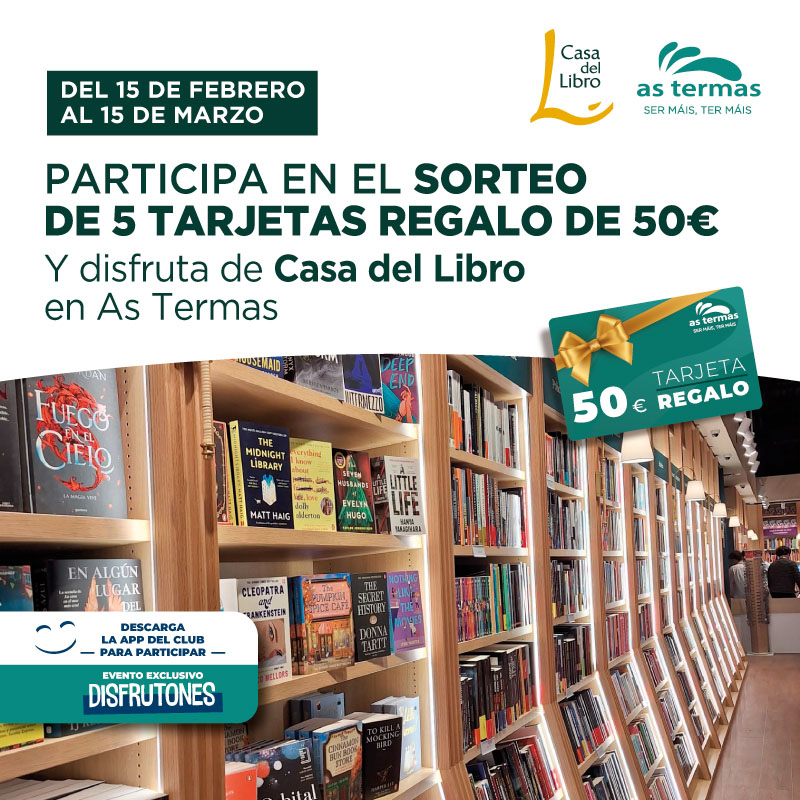 Sorteo 5 Tarjetas Regalo 50€ CASA DEL LIBRO