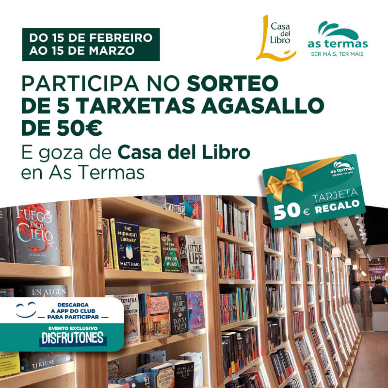 Sorteo 5 Tarxetas Regalo 50€ CASA DEL LIBRO