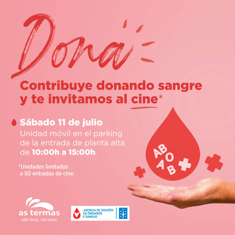 Dona sangre. Regala vida. ¡Y disfruta del cine!